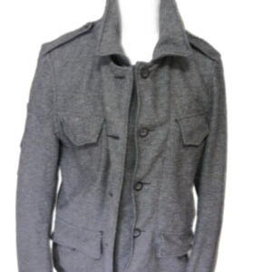 Rogue State Men's Dark Gray Wool Blend Button Front Coat Size Small
